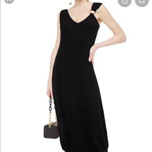 Boutique moschino embellished ring midi dress